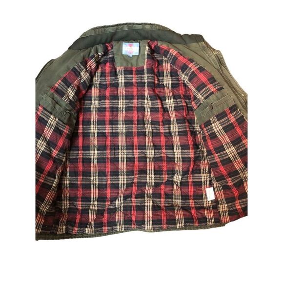 Continente gorpcore military green utility quilted vintage jacket - Picture 8 of 16